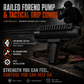 Railed Forend Pump & Tactical Grip Compatible with Mossberg 500A 12 Gauge – Black