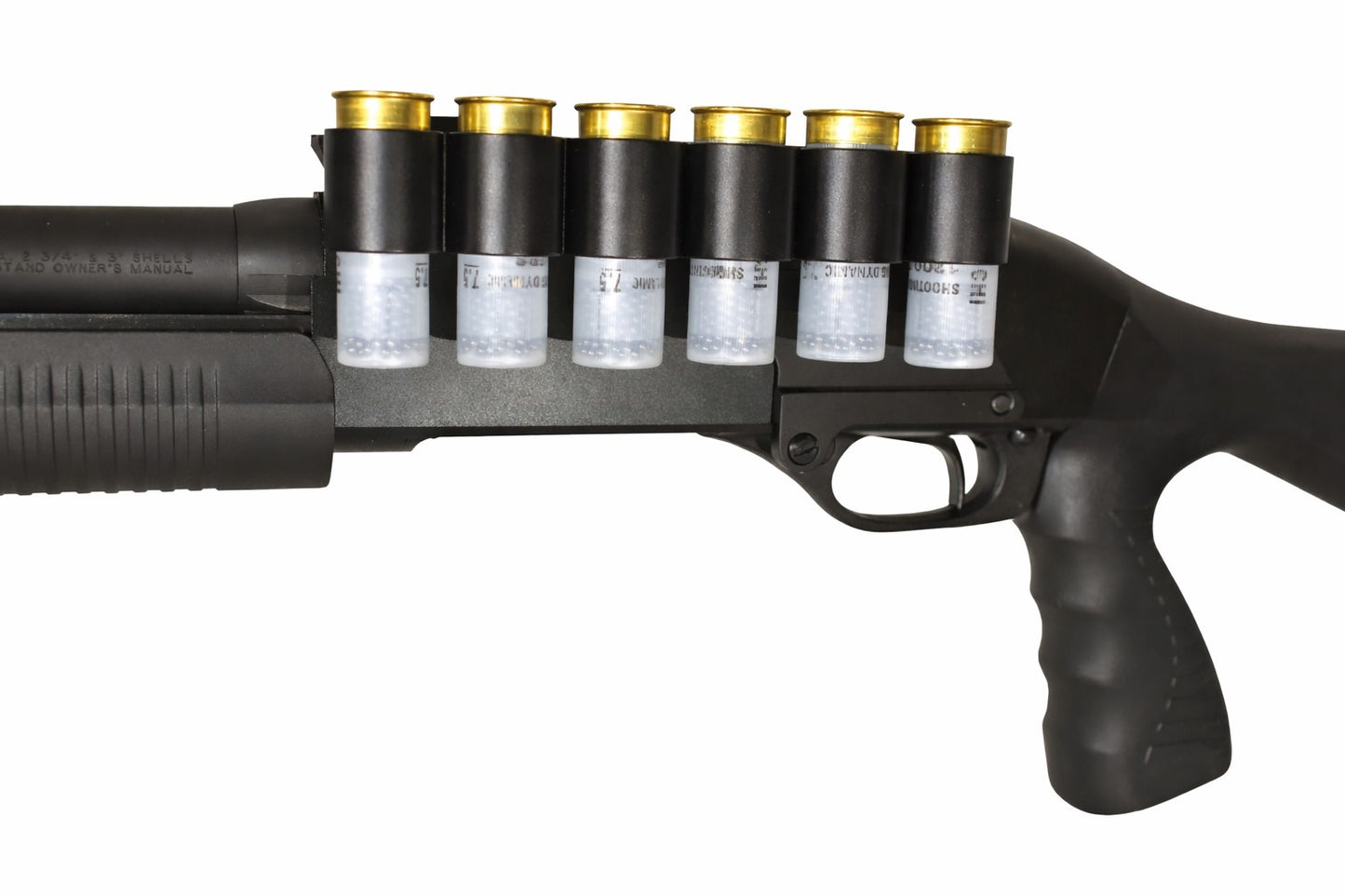 Aluminum 6-Round Shotgun Shell Carrier Compatible with Dickinson Arms Ermox 12 Gauge – Picatinny Side Saddle Shell Holder