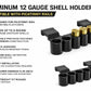 Aluminum 6-Round Shotgun Shell Carrier Compatible with Dickinson Arms Ermox 12 Gauge – Picatinny Side Saddle Shell Holder