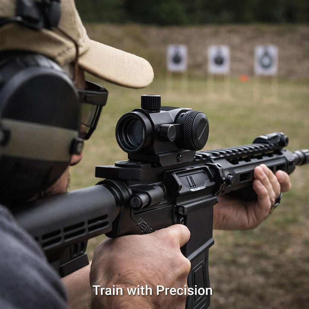 4 MOA Red Green Dot Reflex Sight Low Profile Micro Scope Compatible With Picatinny Rails – Dual Illuminated Tactical Optic