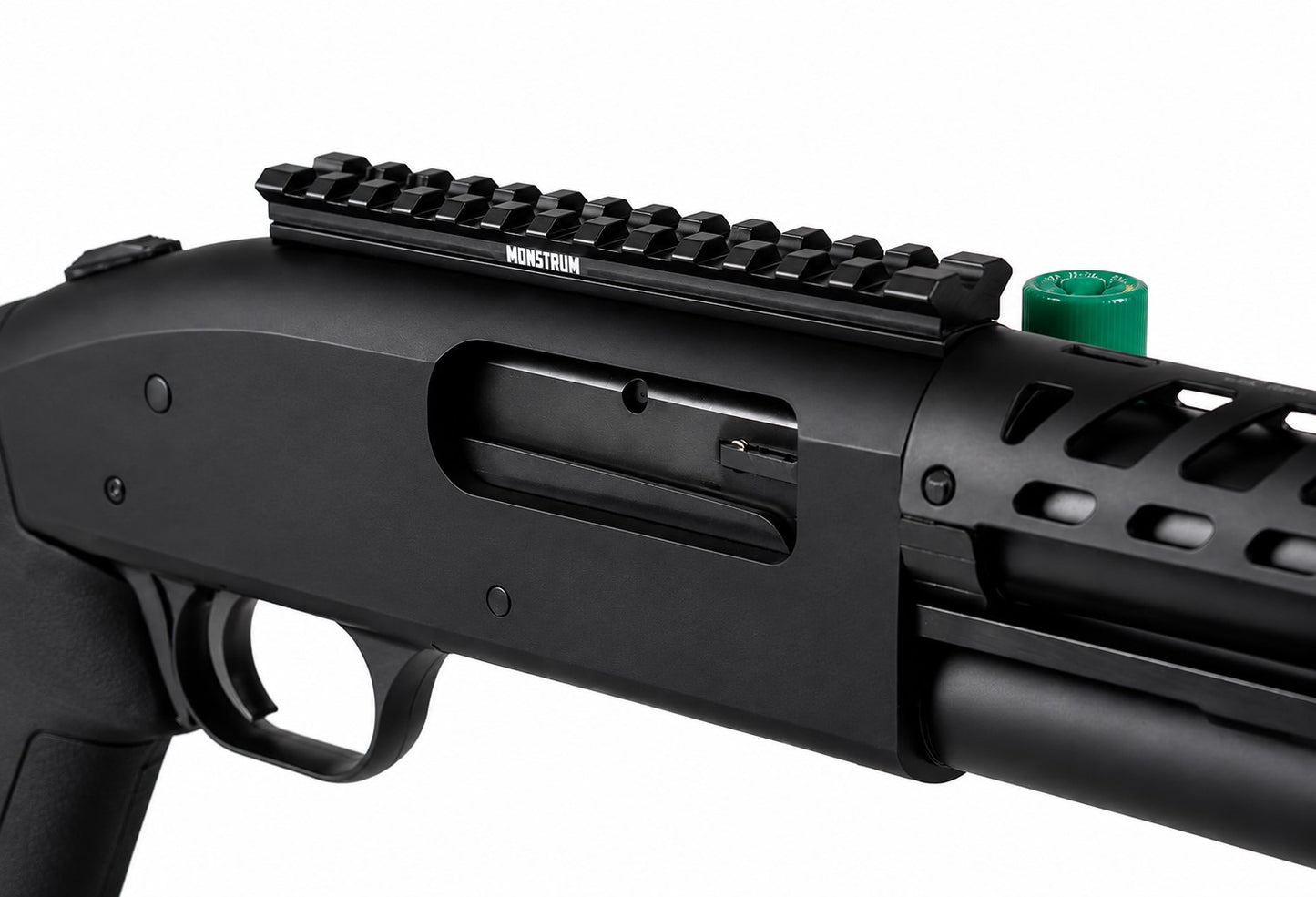 Mossberg 500/590 Side Saddle Shell Holder with Picatinny Rail Mount – 6 Round 12 Gauge Carrier