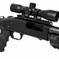TRINITY 4x32 Mil-Dot Scope Compatible with Mossberg 590 12 Gauge Pump Shotgun Picatinny Rail Base Mount Tactical Hunting Optic