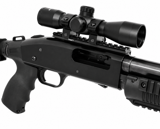 TRINITY 4x32 Shotgun Scope with Picatinny Base Mount Compatible with Mossberg 835 12 Gauge Pump