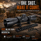 TRINITY 4x32 Mil-Dot Scope Compatible with Mossberg 590 12 Gauge Pump Shotgun Picatinny Rail Base Mount Tactical Hunting Optic