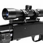 TRINITY 4x32 Mil-Dot Scope Compatible with Mossberg 590 12 Gauge Pump Shotgun Picatinny Rail Base Mount Tactical Hunting Optic