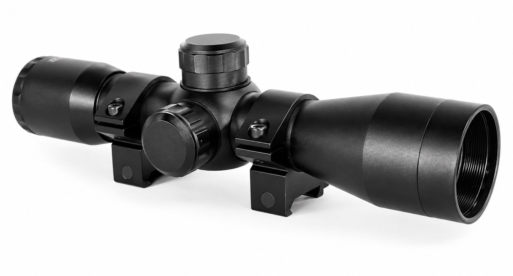 TRINITY 4x32 Mil-Dot Scope Compatible with Mossberg 590 12 Gauge Pump Shotgun Picatinny Rail Base Mount Tactical Hunting Optic