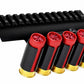 Saddle Mount Picatinny Rail with Shell Holder for Mossberg 590 Shockwave 12 Gauge
