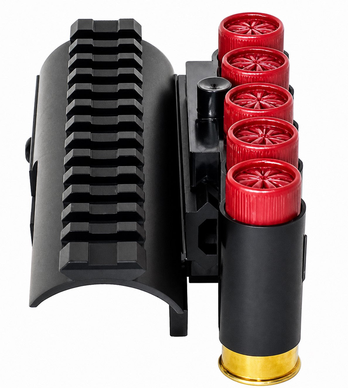 TRINITY Saddle Mount Picatinny Rail Adapter with Shell Holder for Mossberg 500-590 And Maverick 88 12 Gauge