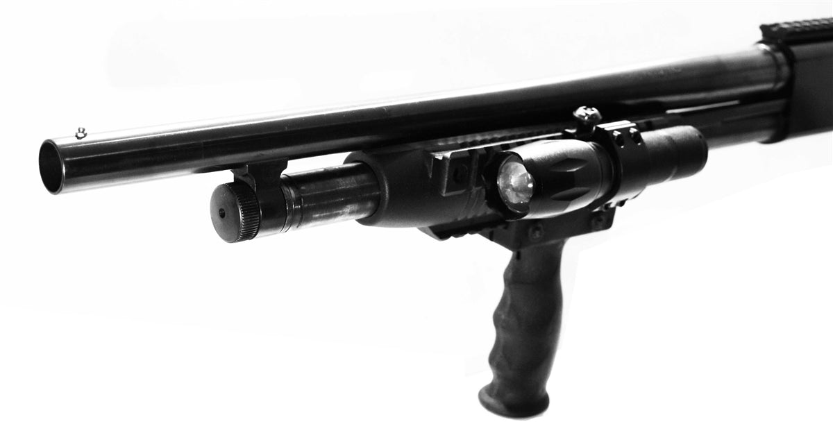 Mossberg 590 12 Gauge Pump Action Handguard With 1000 Lumen LED flashlight combo. - TRINITY SUPPLY INC