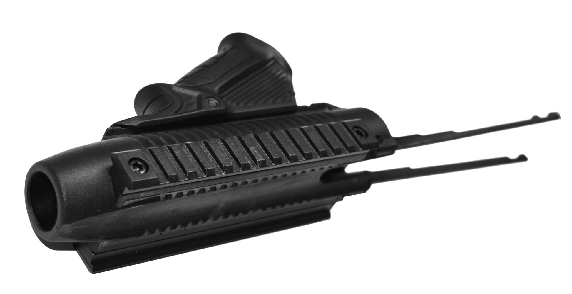Mossberg 590 12 Gauge Pump Action Handguard With Angled Foregrip black. - TRINITY SUPPLY INC