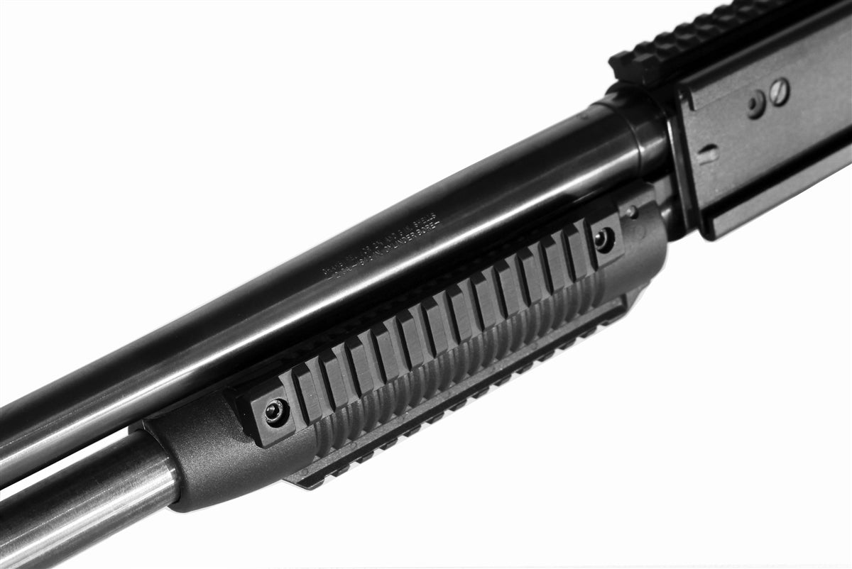Mossberg 590 12 Gauge Pump Action Handguard With Angled Foregrip black. - TRINITY SUPPLY INC