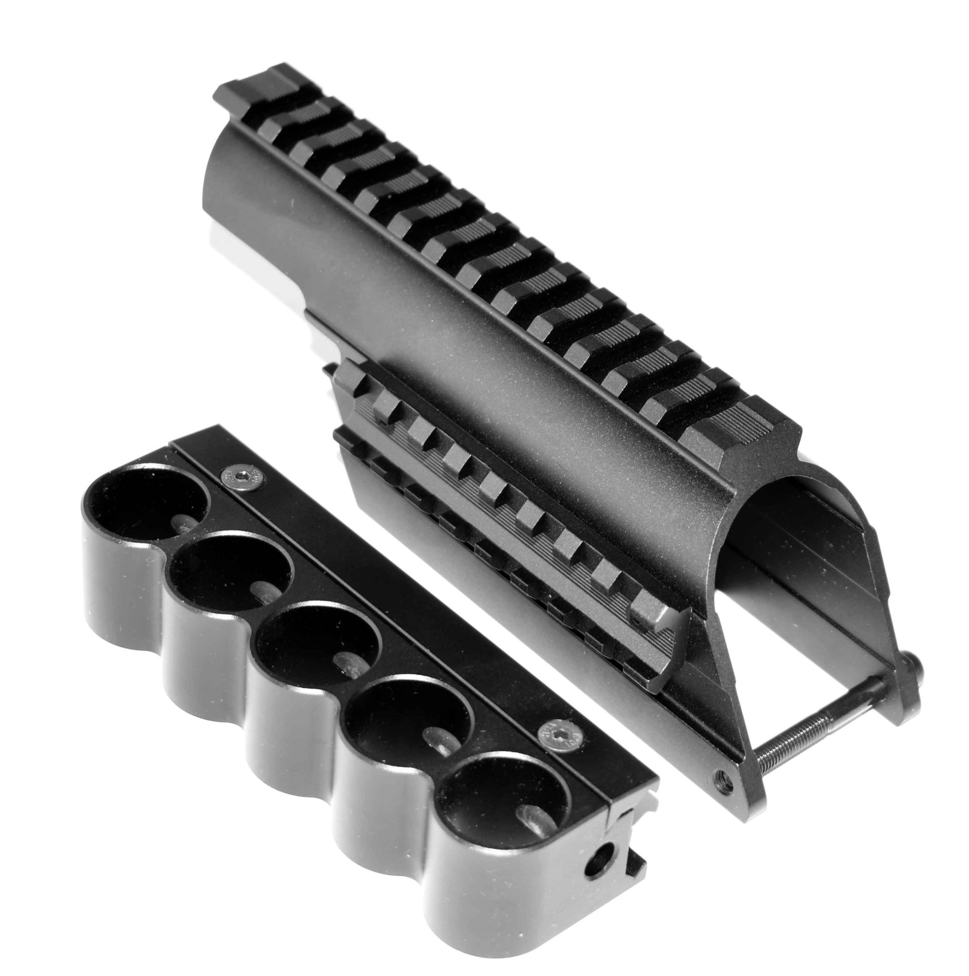 Mossberg 590 shockwave 12 gauge pump saddle, shell holder and reflex sight combo. - TRINITY SUPPLY INC