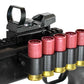 Mossberg 590 shockwave 12 gauge pump saddle, shell holder and reflex sight combo. - TRINITY SUPPLY INC
