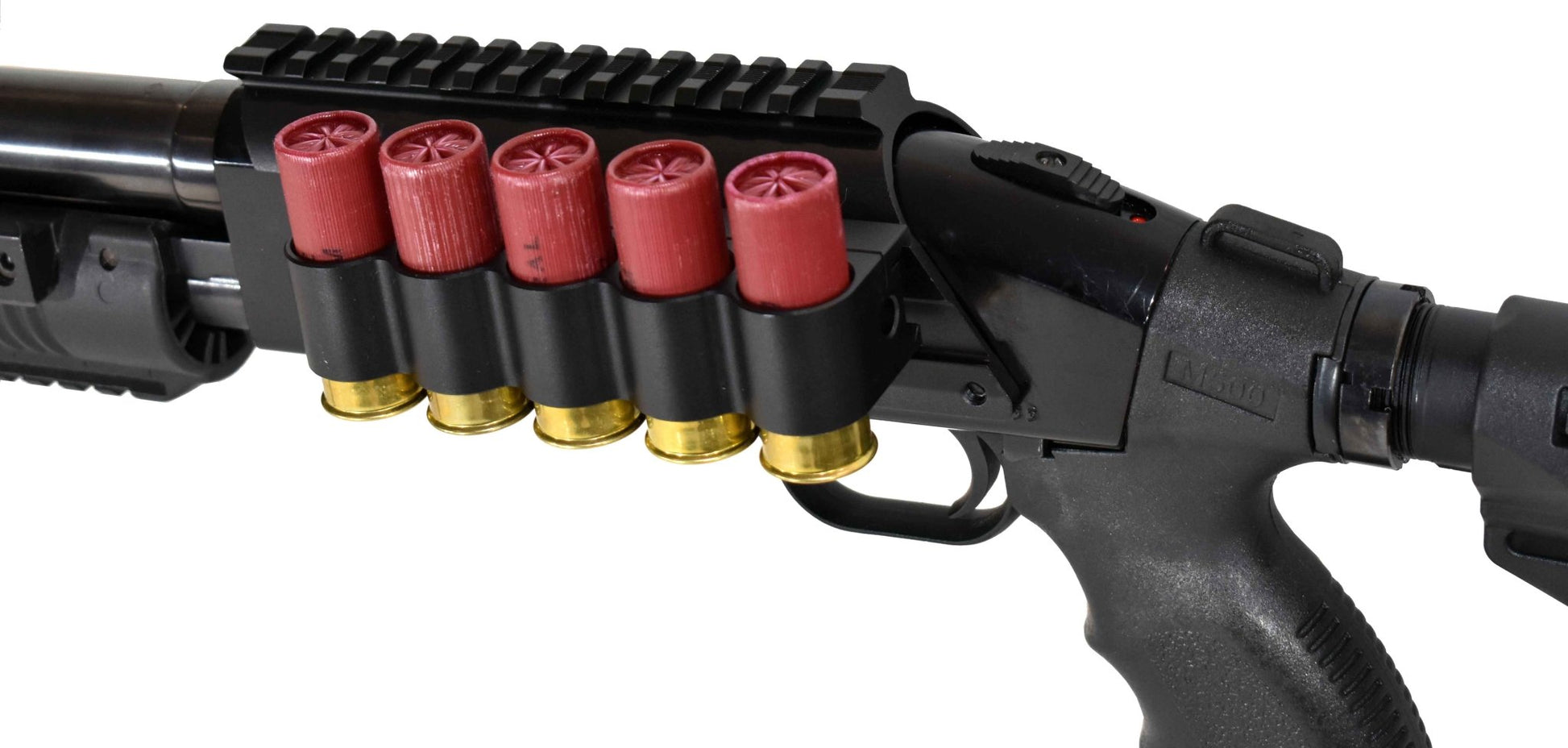 Mossberg 590 shockwave 12 gauge pump saddle, shell holder and reflex sight combo. - TRINITY SUPPLY INC