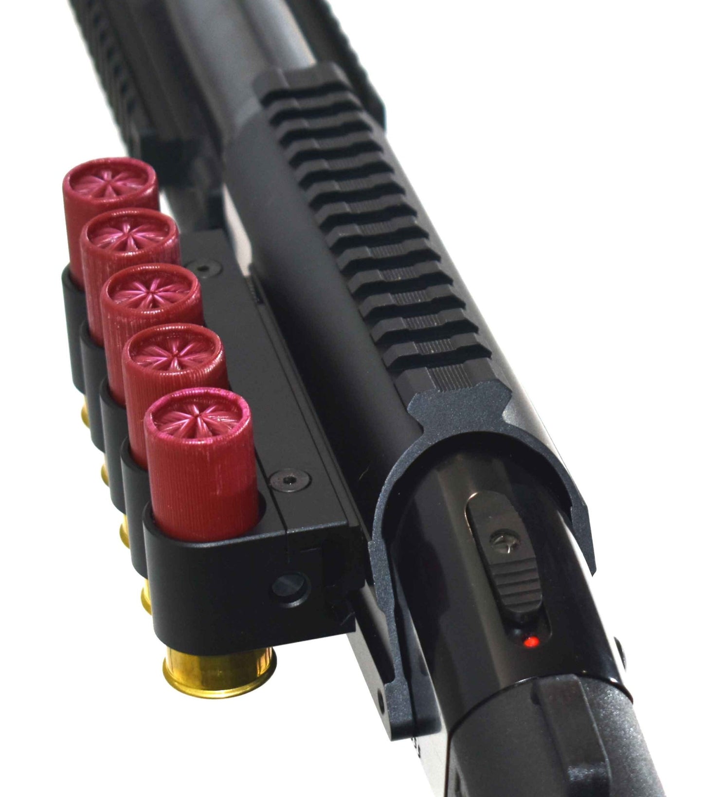 Mossberg 590 shockwave 12 gauge pump saddle, shell holder and reflex sight combo. - TRINITY SUPPLY INC