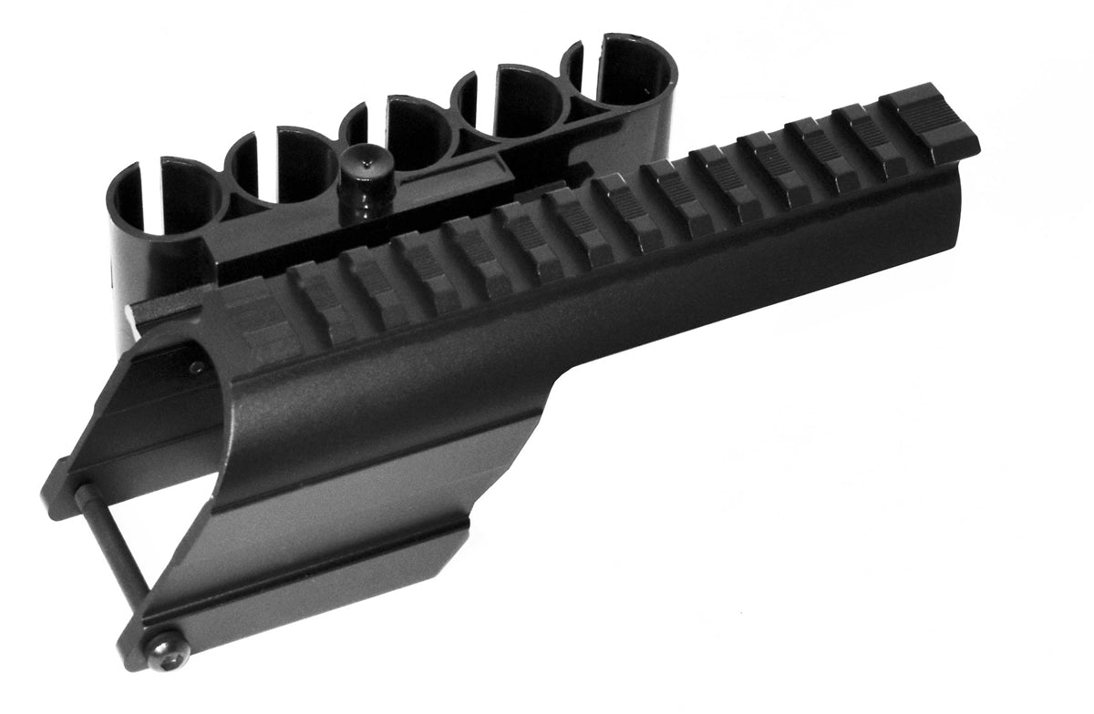 Mossberg 590 shockwave saddle mount and shell holder 12-gauge combo. - TRINITY SUPPLY INC
