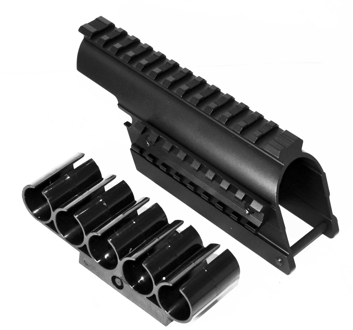 Mossberg 590 shockwave saddle mount and shell holder 12-gauge combo. - TRINITY SUPPLY INC
