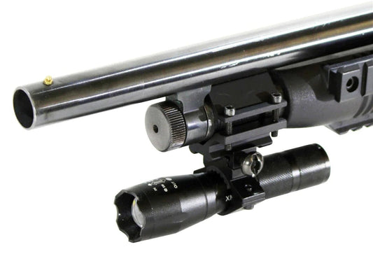 Mossberg 590a1 12 gauge pump tactical flashlight aluminum black hunting. - TRINITY SUPPLY INC