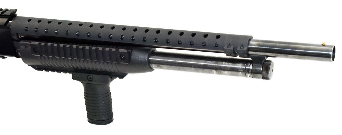 Mossberg Maverick 88 12 gauge forend pump and tactical grip combo black hunting tactical home defense. - TRINITY SUPPLY INC