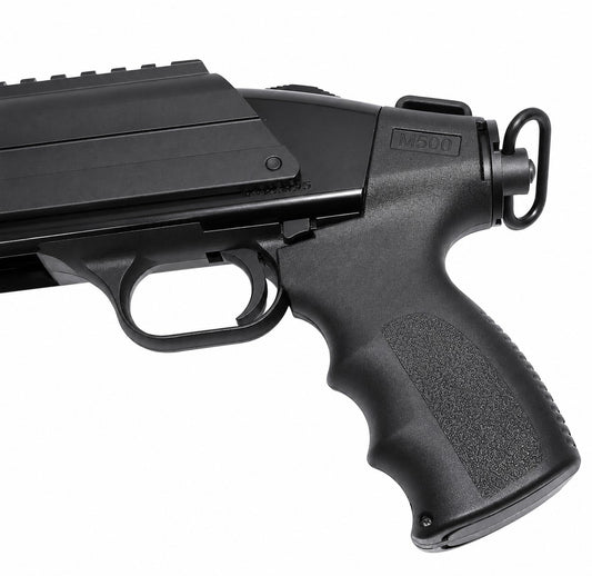 Rear Grip with Sling Adapter for Mossberg 590 12-Gauge.
