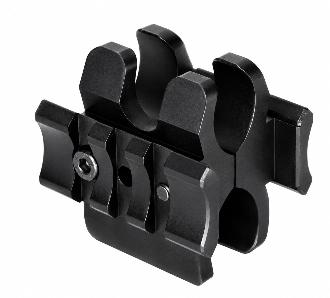 TRINITY Aluminum Barrel & Magazine Tube Mount with Dual Side Picatinny Rails Compatible with Mossberg 500 FLEX 12 Gauge