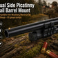 TRINITY Aluminum Barrel & Magazine Tube Mount with Dual Side Picatinny Rails Compatible with Mossberg 500 FLEX 12 Gauge