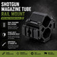 TRINITY Shotgun Magazine Tube Rail Mount with Dual Picatinny Rails – Aluminum Barrel Clamp Adapter for 12 Gauge Pump Shotguns
