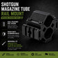 12 Gauge Shotgun Magazine Tube & Barrel Mount – Triple Picatinny Rail Aluminum Accessory Adapter