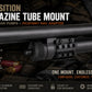 Tactical Picatinny Rail Mount Adapter for Magazine Tubes – Compatible with Mossberg 500 12 Gauge