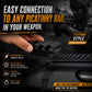 12 Gauge Polymer Shell Holder Picatinny Rail Mount – 5 Round 2 3/4” & 3” Compatible Black