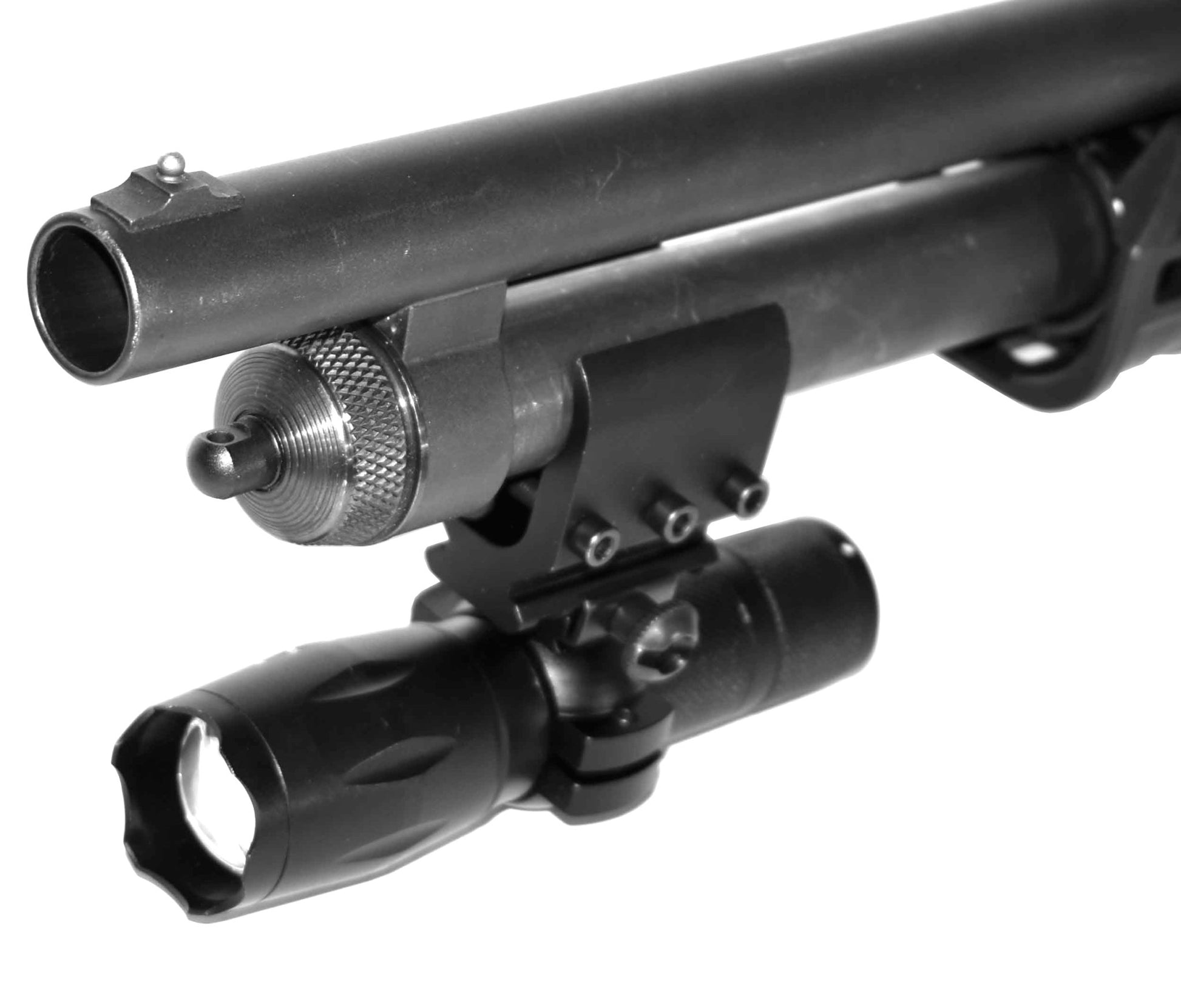 Remington 870 20 gauge pump tactical flashlight with mount aluminum black hunting light. - TRINITY SUPPLY INC