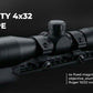 Trinity 4x32 Tactical Scope Mildot Reticle Combo Compatible with Ruger Mini 14 & Mini 30 – Picatinny Rail Mount Kit, Aluminum Matte Black