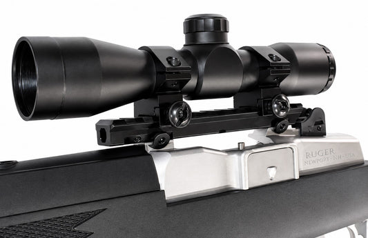 Trinity 4x32 Tactical Scope Mildot Reticle Combo Compatible with Ruger Mini 14 & Mini 30 – Picatinny Rail Mount Kit, Aluminum Matte Black
