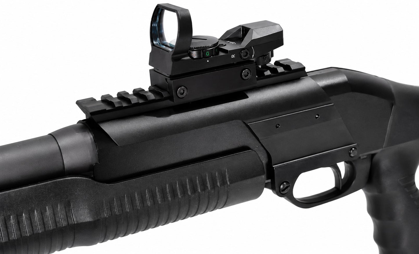 TRINITY Saddle Mount Picatinny Rail Compatible With Savage Stevens 320 12 Gauge Pump Shotgun Aluminum Optics Mount