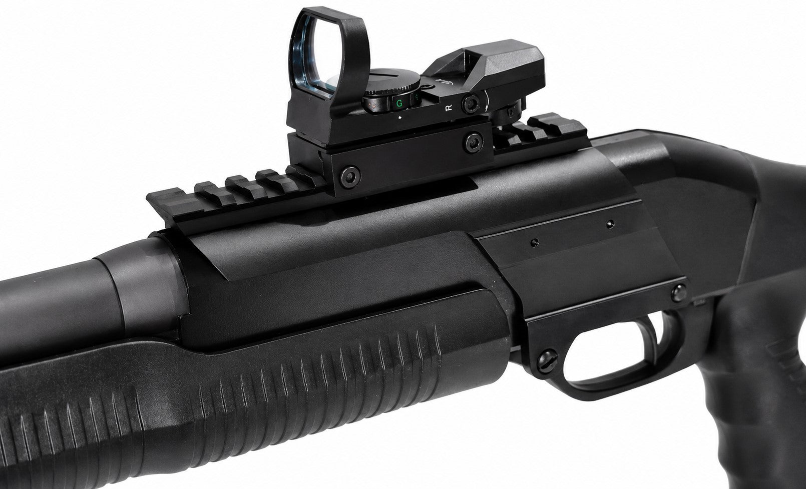 TRINITY Saddle Mount Picatinny Rail Compatible With Savage Stevens 320 12 Gauge Pump Shotgun Aluminum Optics Mount
