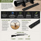 TRINITY 4x32 Mil-Dot Scope with Picatinny Rail Mount Compatible with Savage Arms Axis, Axis II & Edge Rifles