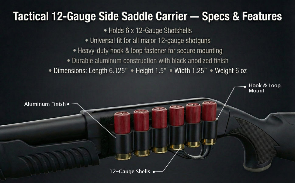 Aluminum shell holder compatible with Weatherby Pa-459-12-gauge.