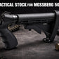 Collapsible Tactical Stock with Rubber Butt Pad – Compatible with Mossberg 500 20-Gauge
