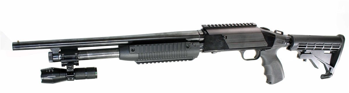 Tactical 1000 Lumen Flashlight With Mount Compatible With H&R Pardner 1871 12 Gauge Shotguns. - TRINITY SUPPLY INC