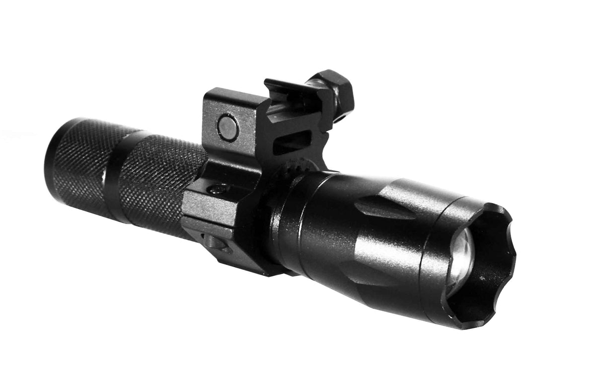 Tactical 1200 Lumen Rechargeable Picatinny Mounted Flashlight Compatible With Rifles. - TRINITY SUPPLY INC