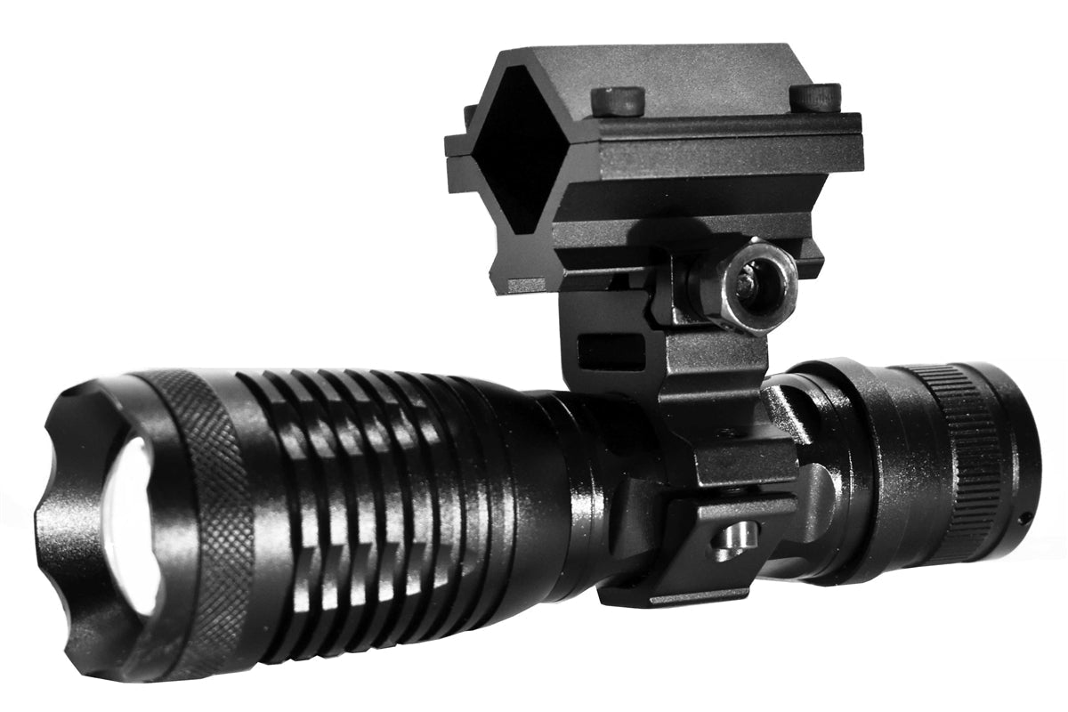 Tactical 1500 Lumen Flashlight With Mount Compatible With Stevens 320 12 gauge Pump. - TRINITY SUPPLY INC