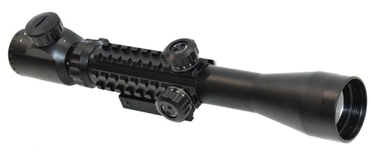 Tactical 3-9X40 Scope Illuminated Red Green Blue Reticle Picatinny Style Compatible With Rifles. - TRINITY SUPPLY INC