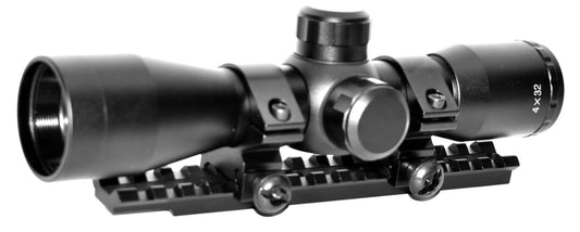 Tactical 4x32 Scope With Base Mount Compatible With Winchester 1300 12 Gauge Pump. - TRINITY SUPPLY INC