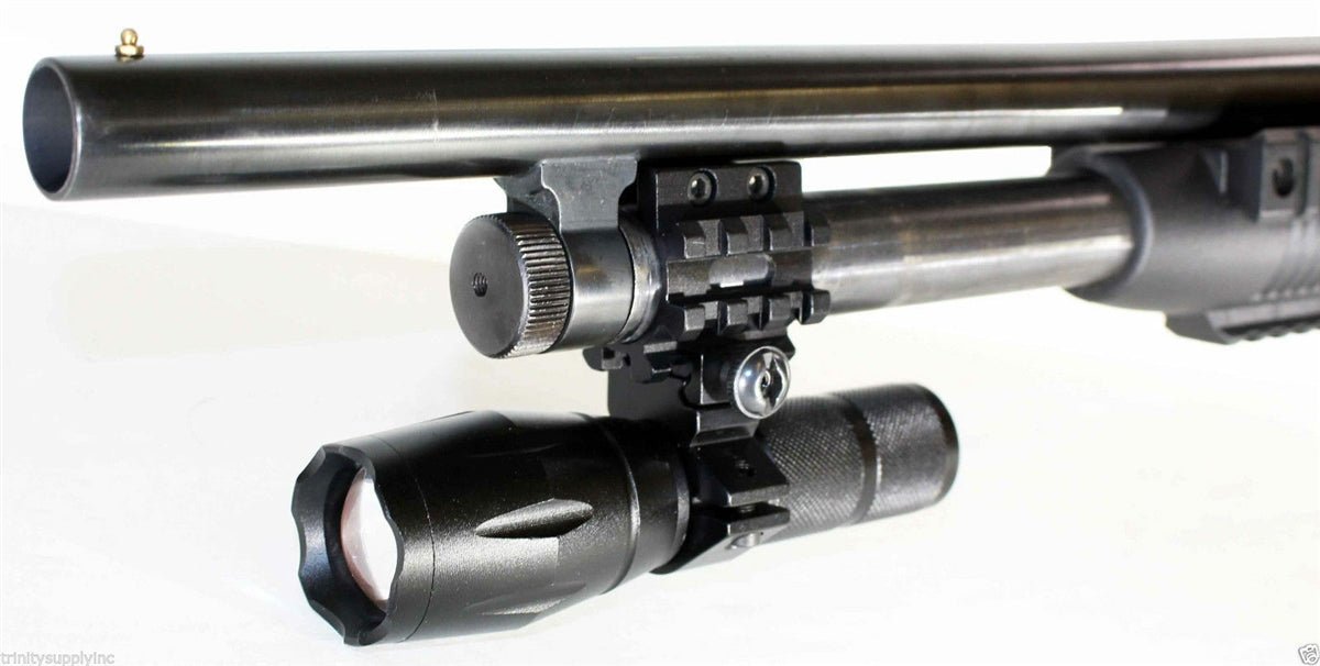 Tactical Picatinny Rail Mount Adapter for Magazine Tubes Compatible With 12 Gauge Pumps. - TRINITY SUPPLY INC