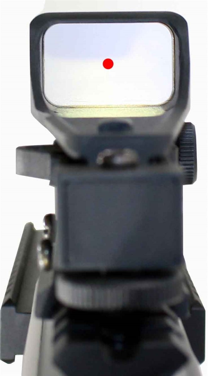 Tactical Red Dot Reflex Sight Aluminum Black With Base Mount Compatible With Mossberg 500 12 Gauge Pump. - TRINITY SUPPLY INC