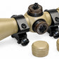 TRINITY Tan 4x32 Mil-Dot Scope with Rings for Weaver Rails Hunting Optic 32mm