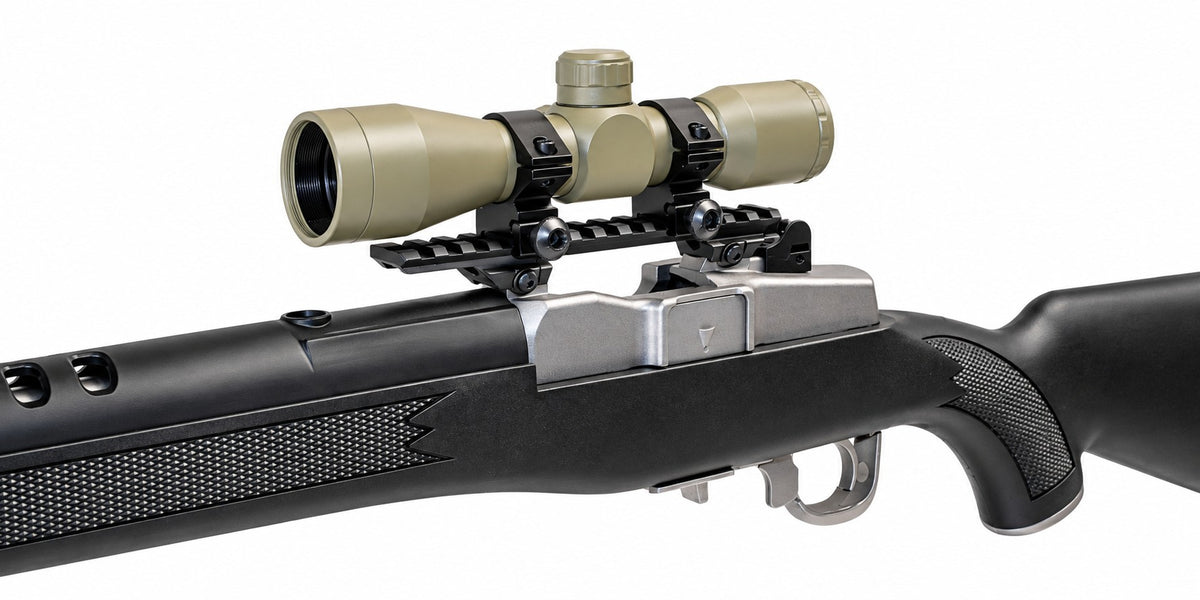 TRINITY Tan 4x32 Mil-Dot Scope with Rings for Weaver Rails Hunting Optic 32mm