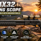 TRINITY Tan 4x32 Mil-Dot Scope with Rings for Weaver Rails Hunting Optic 32mm