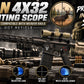 TRINITY Tan 4x32 Mil-Dot Scope with Rings for Weaver Rails Hunting Optic 32mm