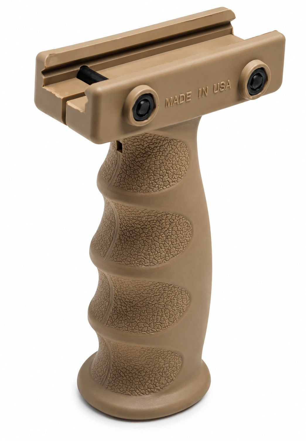 Vertical Foregrip Tan – Picatinny Rail Compatible (Made in USA)